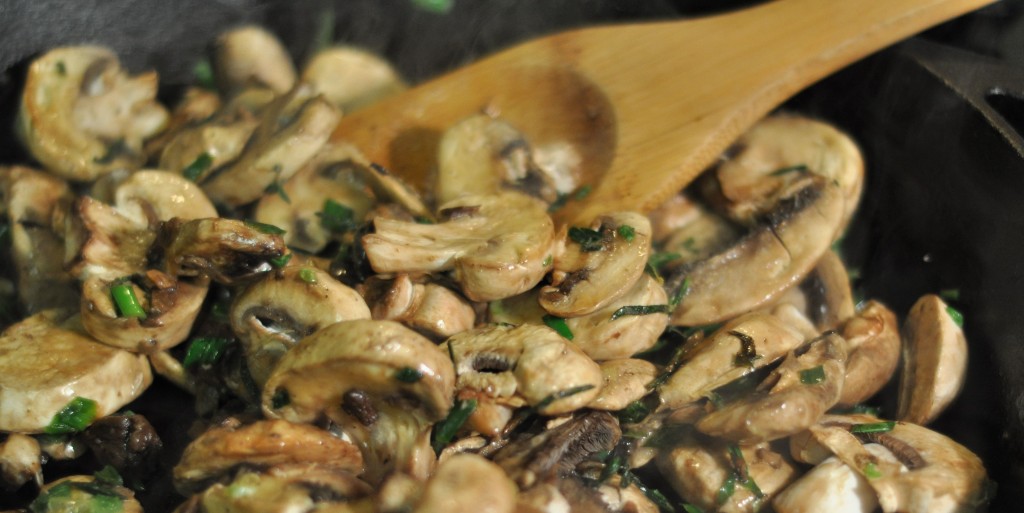 Cooked mushrooms