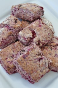 Raspberry Chocolate Scones