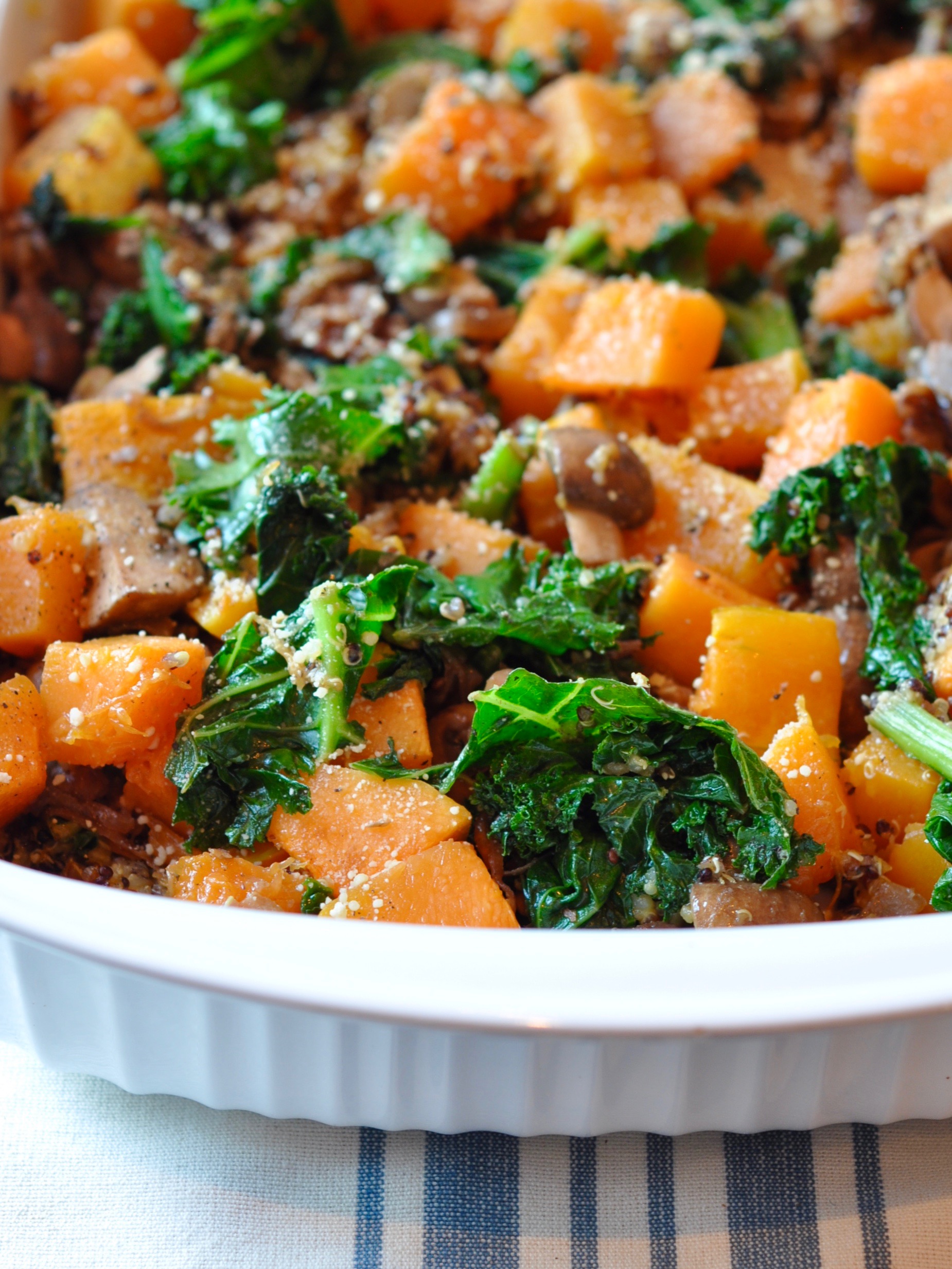 Butternut Squash, Quinoa, Kale