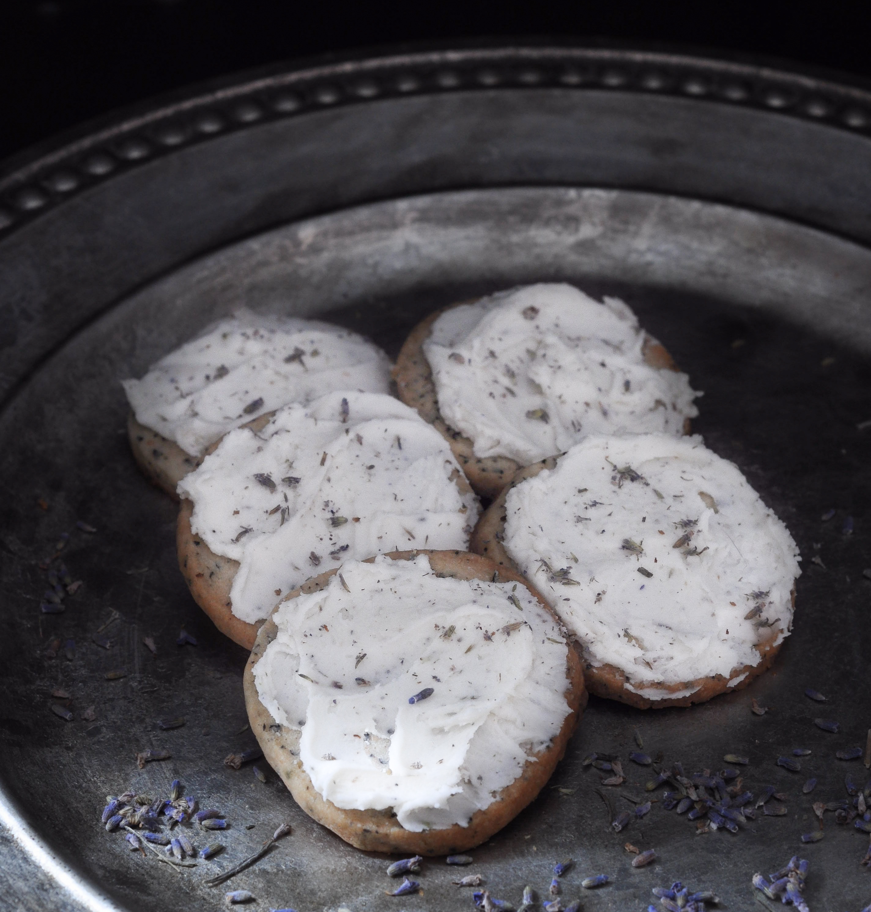 Earl Grey Shortbread with Lavender Buttercream